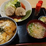 とんかつ和食 豚花百万石 - カツ丼定食大盛りととんまる