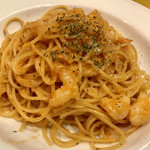 マジックレストラン＆バーGIOIA 銀座 - 海老のトマトクリームソーススパゲティ(^^)
      なかなか美味しい！