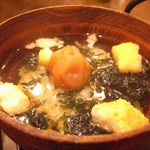 Yakitori Toochaduke Fuujin - 小田梅園の南高梅と高山あられのお茶漬け