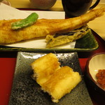 天ぷら やす田 - もう1カット塩で