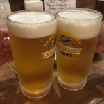 Hamayaki Kaisen Izakaya Daishou Suisan - 大ジョッキで乾杯♪