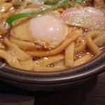 酒と味噌煮込み 味噌煮込罠 - うどんと卵。