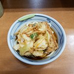 加賀 - 冷かき揚げうどん＋きつね