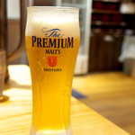 champonteisouhonke - 生ビール（小￥380）。ほんとにちっちゃいが、人気のプレミアムモルツです