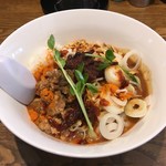 百々福 - 汁なし担々麺（辛さ増し）