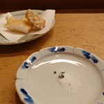 花いち - アオリイカと干し芋の天ぷら
