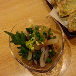 烏賊 鮨ダイニング 鮮助 - クラゲぽん酢、コリッコリ