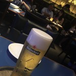 ブルーノート東京 - 生ビールはハイネケンが良く似合う。