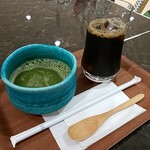 Yakuzan Cafe + Ocha Zeffee - 抹茶＆アイスコーヒー