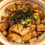 地球の中華そば - チャーシューネギご飯