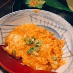 瀧櫻 - シメの雑炊に生ウニを最後にトッピング！