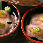 焼肉とんがらし玉 - 大トロ雲丹蒸し