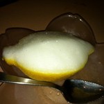 米沢牛炭火焼肉 上杉 - 姿づくりシャーベット　レモンシャーベット（399円）