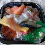 北海丼丸 - まんぷく丼 シャリ大盛 540円税込