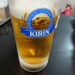 支那そば屋 こうや - 生ビール！うまし！