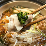 業平 仁 - 花山椒の豚しゃぶしゃぶ鍋