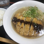 宮廷飯店 - とんかつラーメン(ライスつき)♪ 700円