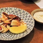 ながほり - 下足塩焼き納豆タルタルで