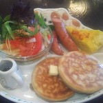 カフェ マリポーサ - パンケーキプレート 650円