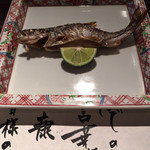 たでの葉 - ヤマメの塩焼き