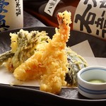 個室和食 あすなろ - 天婦羅盛合せ