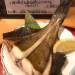 旬の味　たき下 - 鰈の汐干し焼き