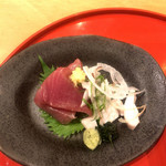 旬の味　たき下 - ランチのお刺身は鰹