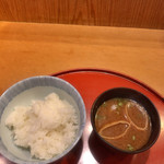 旬の味　たき下 - ご飯  お味噌汁