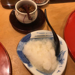 旬の味　たき下 - ふりかけ  大根おろし