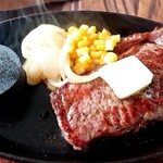 石窯ステーキ BEEFEATER40 - ストリップロイン♪(サーロイン) 150g ＋ バター
