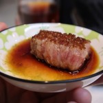 生ホルモン処 おさむちゃん。 - ヒウチステーキはポン酢で頂きます( ⁎ᵕᴗᵕ⁎ )