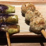 とり喜 - 小茄子とつくね