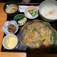 丸新 - 【真ダイ野菜あんかけ定食…1,280円】◎2019/4