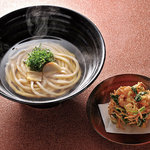 Udon noodles with Seafood kakiage