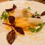 ARBOL - ホワイトアスパラとラクレット
            モッツァレラチーズの半熟スクランブルエッグ