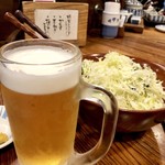 かつ吉 水道橋店 - ランチビールジョッキ500円