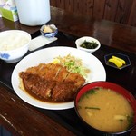 遊心 - チキンカツ定食ご飯大盛り 550円 R元 5 24