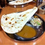 ＭＡＮＮＡ - Ａランチ（チキンカレー／680円）