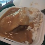 L&L Hawaiian Barbecue  - 玉子焼き加減はオーバーイージーでお願いしました。