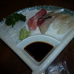 小川下 - 刺身の盛り合わせ