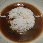 らーめん専門 和心 - 白飯ミニ￥50を〆に投入して出汁茶漬け風に
