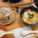 Ootoya - あさりのせいろご飯と本にがり豆腐と野菜のトロトロ煮定食\830
