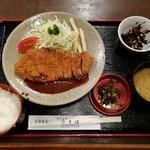 お食事処うきは - とんかつ定食です。(2019年5月)