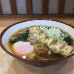 そばの神田 東一屋 - アサソバビンボー！  
      朝そば＋ちくわ天！  