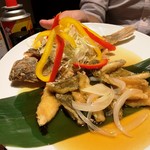 活菜旬魚 さんかい 澄川店 - カレイの唐揚げ 甘酢餡かけ