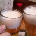 酒菜やおたふく - 中生ビール  450円