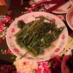 台湾料理 ごとう - 空芯菜と腐乳の炒め