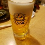 海鮮炭焼処とら太 - 安定のビール