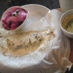 空色カフェ - 白いクリスマスランチ(フィンランド風)魚のオーブン焼き