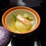 遊季の里 - 2011.12　先付　自然薯ズワイ蟹タラの芽あんかけ
